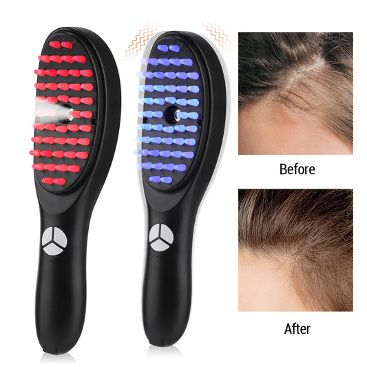 EL ZERIVA™ - 3-in-1 LED Scalp Revive Comb with Nano Mist & Massage Therapy